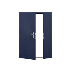 UL Certified Double leaf Fire Rated Glazed Metal Steel Exit Door Fire Exit Door With glass